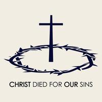 è la ragione per cui Cristo è morto per i nostri peccati buona pasqua venerdì santo vettore