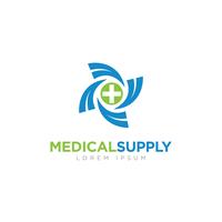 Logo di forniture mediche vettore