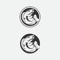 pesce testa di serpente channa, pesce predatore, design e illustrazione sottomarino di animali vettore
