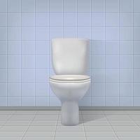 sfondo interno realistico della toilette.
