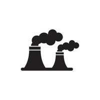 illustrazione vettoriale piatta simbolo dell'icona di inquinamento per grafica e web design.