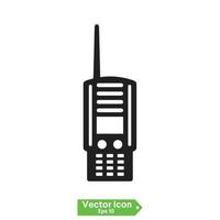 walkie talkie icona segno vettore, simbolo, illustrazione logo per web e dispositivi mobili vettore