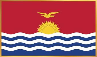 bandiera kiribati, illustrazione vettoriale