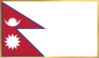bandiera nepalese, illustrazione vettoriale