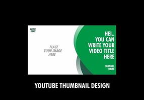 design colorato in miniatura di YouTube modificabile vettore