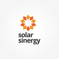 Logo astratto energia solare vettore