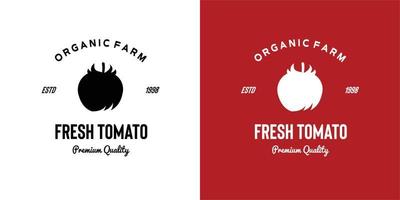 illustrazione grafica vettoriale di silhouette pomodoro fresco da fattoria biologica fresca migliore qualità buona per pomodoro logo vintage al mercato, al dettaglio, negozio di alimentari