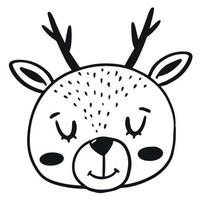 carino illustrazione di un cucciolo di cervo per la decorazione della stanza dei bambini, poster, stampe, adesivi, carte, abbigliamento, sublimazione, ecc. eps 10 vettore