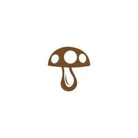 vettore di progettazione del logo dell'icona del fungo