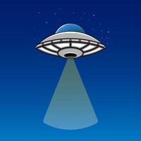 ufo. illustrazione di astronave aliena, illustrazione vettoriale eps.10