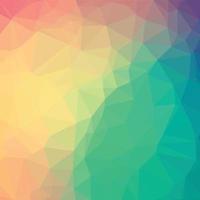 illustrazione poligonale multicolore, composta da triangoli. sfondo geometrico in stile origami con una sfumatura. design triangolare per il tuo business. arcobaleno, immagine dello spettro. vettore