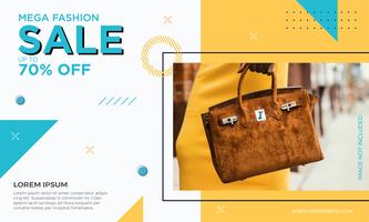 Design di banner di moda vettore