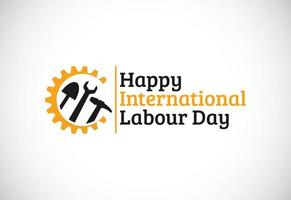 felice festa del lavoro 2022 vettore. 1 maggio Giornata internazionale del lavoro. arte vettoriale del giorno del lavoratore