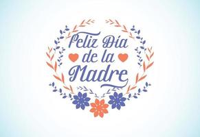 felice festa della mamma lettering illustrazione vettoriale. biglietto per la festa della mamma. vettore