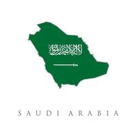 bandiera dell'arabia saudita e stemma con testo arabo. traduzione non c'è dio all'infuori di Allah e Maometto è il suo regno profeta dell'Arabia Saudita.