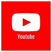 icona di youtube, logo, simbolo, icone di app editoriali vettoriali