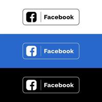 icona di facebook logo di facebook, vettore di set di icone di simbolo di facebook