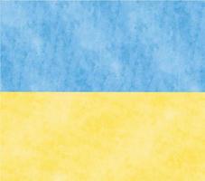 bandiera ucraina - bande orizzontali gialle e blu. modello di sfondo disegnato a mano con strisce ad acquerello pennello grunge, simbolo dell'ucraina vettore