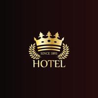 nuovo design del logo di lusso premium in vettoriale per ristorante, royalty, boutique, bar, hotel, araldico, gioielli, moda e altre illustrazioni vettoriali