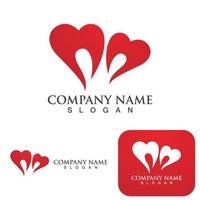 amore logo illustrazione vettoriale design