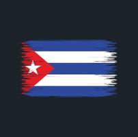 pennellate bandiera cuba. bandiera nazionale vettore