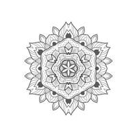 bellissimo design mandala line art vettore