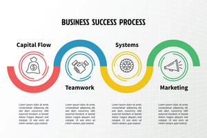 Modello di infografica onda vettore