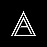 design del logo della lettera aa vettore