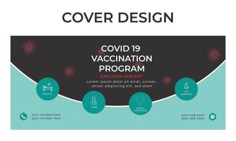 modello di post sui social media per la sicurezza di coronavirus oimcorwn nel design creativo vettore