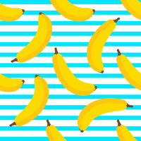 Banana Sfondo Senza Soluzione Di Continuità vettore