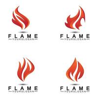 modello di vettore di progettazione di logo di fiamma di fuoco