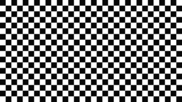 sfondo di celle di scacchi. quadrati neri con trama bianca superficie geometrica ripetuta mosaico monocromatico con ripetizione classica e illusione ottica vettoriale
