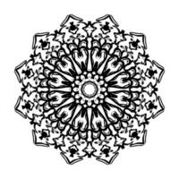 mandala disegnato a mano. decorazione in ornamento etnico orientale doodle. vettore