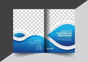 brochure aziendale brochure profilo aziendale brochure relazione annuale opuscolo proposta commerciale layout della pagina di copertina concept design vettore