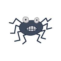 clip art di ragno con design cartone animato vettore
