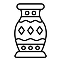 icona della linea del vaso