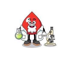 mascotte del sangue come scienziato vettore