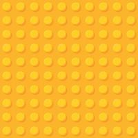 blocco giocattoli di plastica gialli pattern.constructor senza cuciture. illustrazione vettoriale