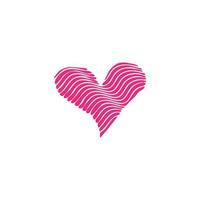 design semplice del logo del cuore vettore