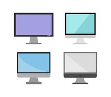 Set di icone monitor del computer vettore