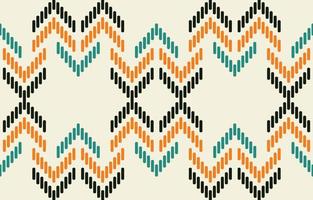 tnico azteco astratto ikat art. motivo chevron triangolo motivo senza cuciture in stile tribale, navajo folk e messicano. ornamento di arte geometrica print.design per moquette, carta da parati, tessuti. vettore