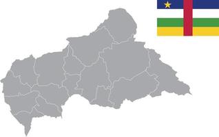 mappa della repubblica centrafricana. bandiera della repubblica centrafricana. icona piatta simbolo illustrazione vettoriale