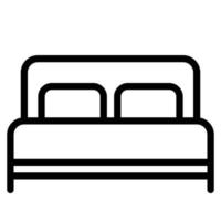 illustrazione vettoriale dell'icona della camera da letto.