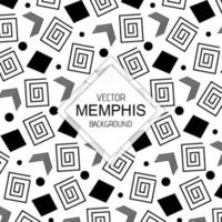 Sfondi Memphis in bianco e nero vettore