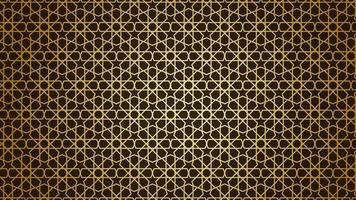 sfondo modello arabo. vettore di ornamento d'oro islamico.