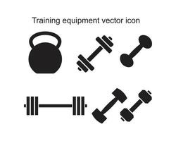 attrezzatura per l'allenamento icona vettore modello colore nero modificabile. illustrazione vettoriale piatta simbolo dell'icona del vettore dell'attrezzatura per la progettazione grafica e web.