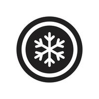 congelato, modello icona neve colore nero modificabile. congelato, icona della neve simbolo illustrazione vettoriale piatta per grafica e web design.