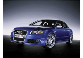 Audi blu S4 vettore