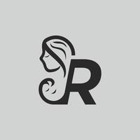 lettera logo festa della mamma r. bellissimo logo vettoriale. r delineare il logo della lettera creativa vettore