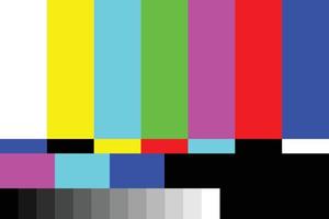 la tv non ha segnale, lo sfondo colorato della tv non ha segnale vettore